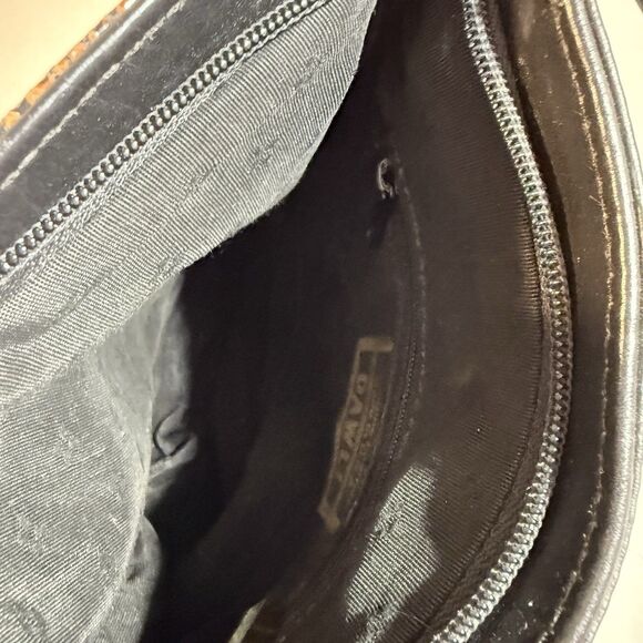 Dawli Leather Gold Patchwork Snakeskin Like Purse Crossbody Satchel Vintage 80s - Picture 14 of 14